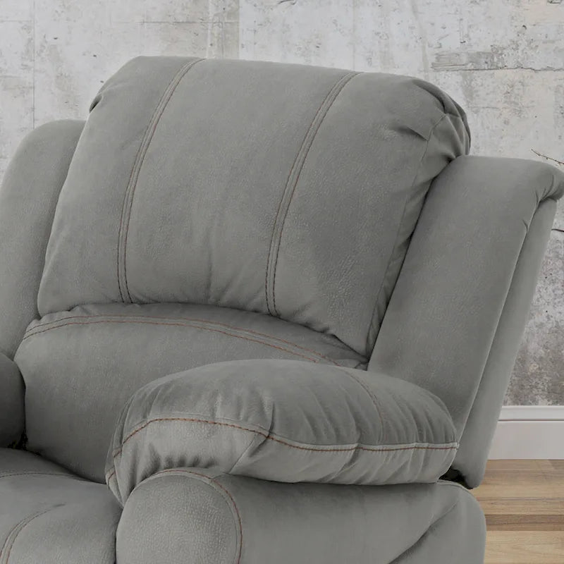 Manual Glider Recliner for Living Room & Bedroom, Grey
