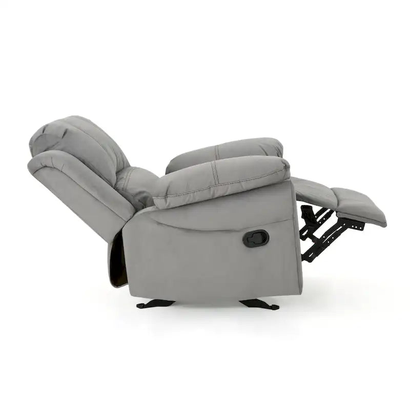 Manual Glider Recliner for Living Room & Bedroom, Grey