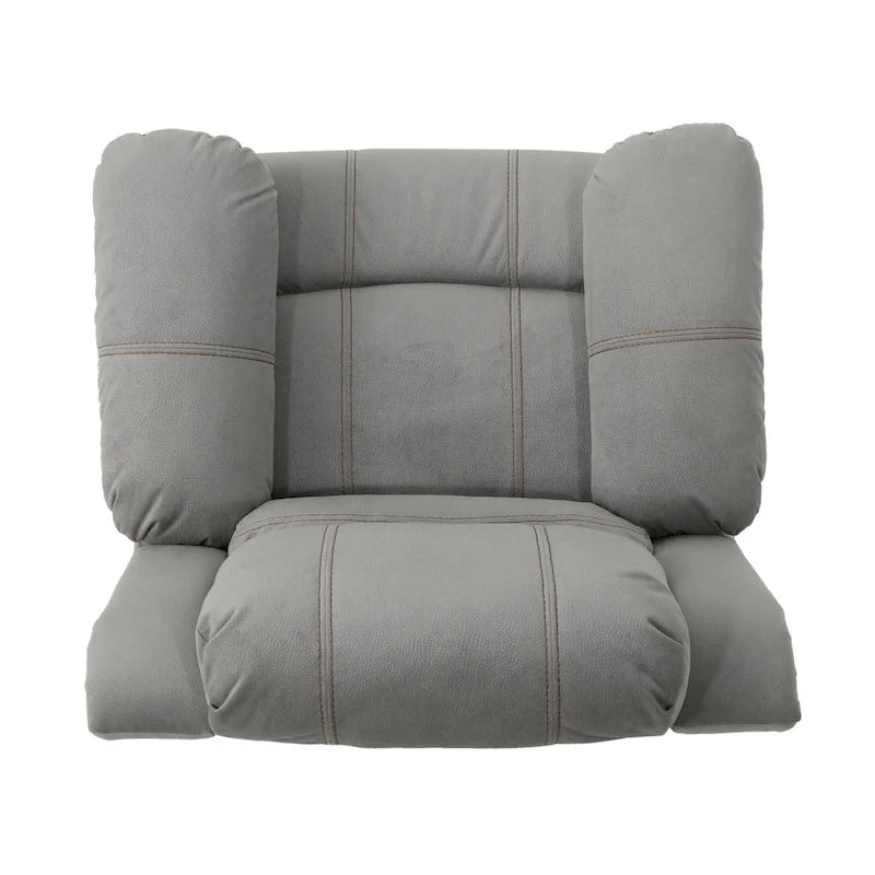 Manual Glider Recliner for Living Room & Bedroom, Grey