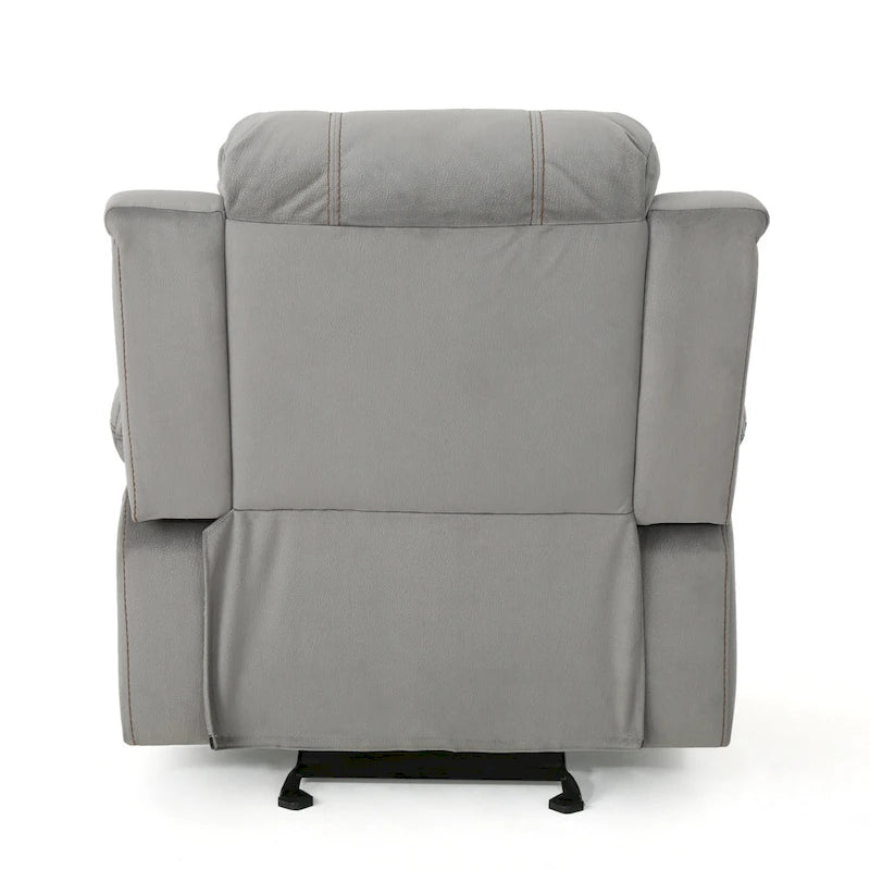 Manual Glider Recliner for Living Room & Bedroom, Grey