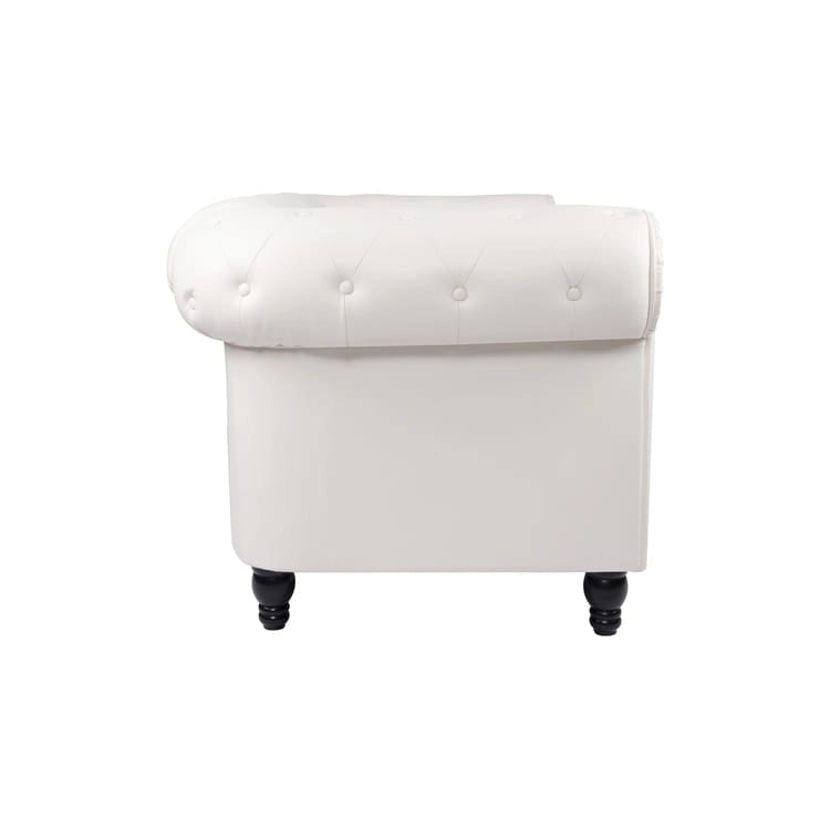 Chesterfield Loveseat - Mid-Century Modern, Button Tufted