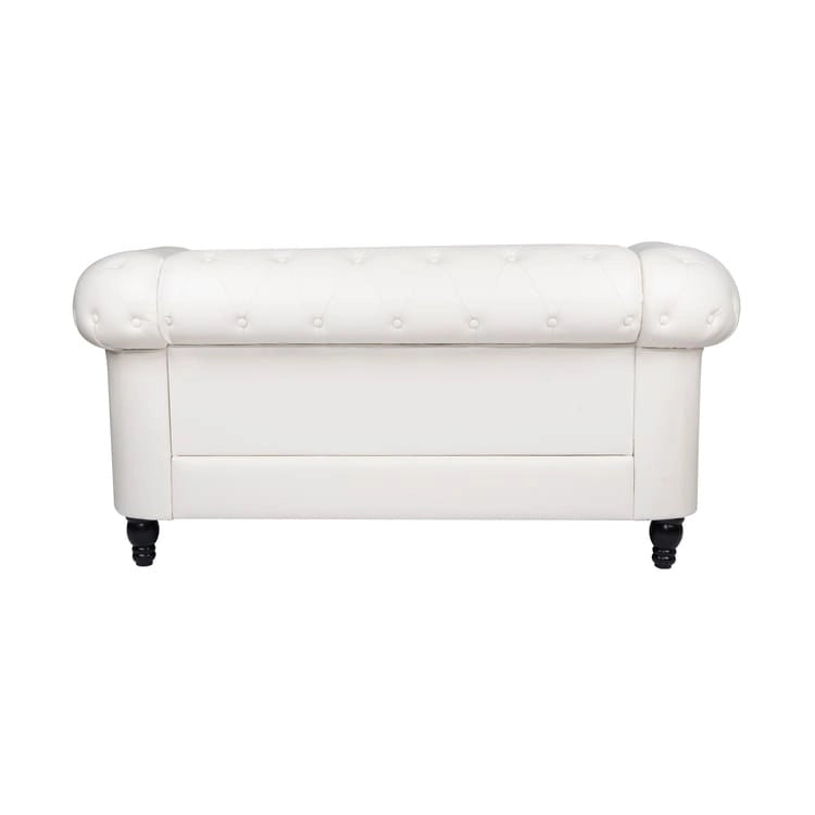 Chesterfield Loveseat - Mid-Century Modern, Button Tufted