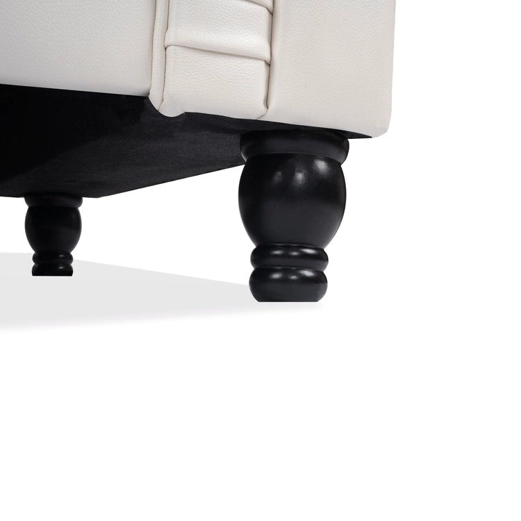 Chesterfield Loveseat - Mid-Century Modern, Button Tufted