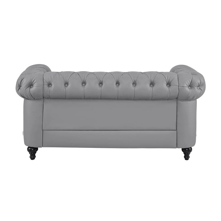 Chesterfield Loveseat - Mid-Century Modern, Button Tufted