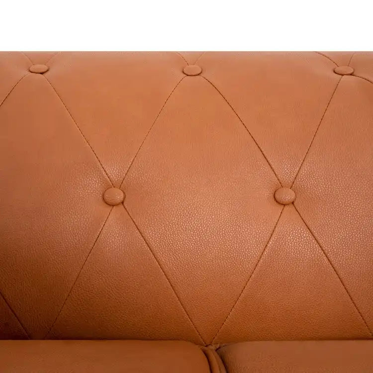Chesterfield Loveseat - Mid-Century Modern, Button Tufted