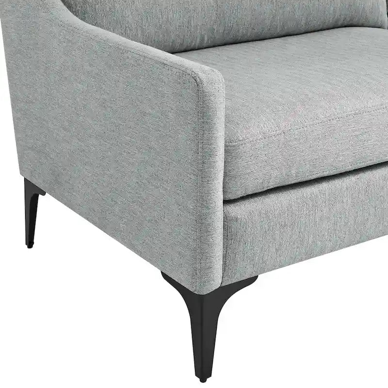 Mid-Century Modern Upholstered Fabric Sofa
