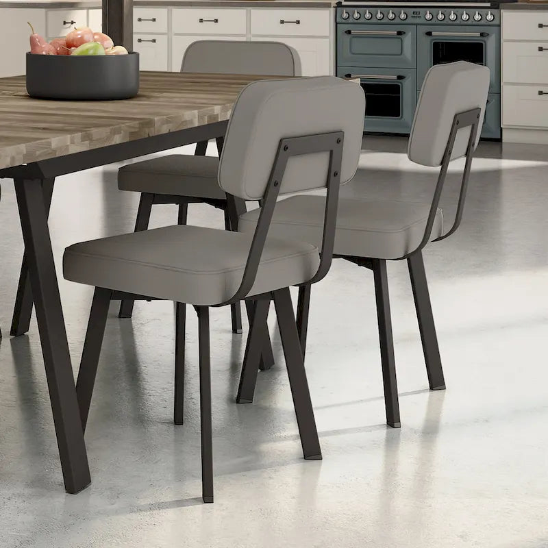 Upholstered Dining Chair with Metal Legs
