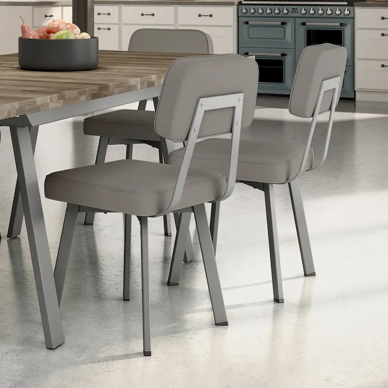Upholstered Dining Chair with Metal Legs