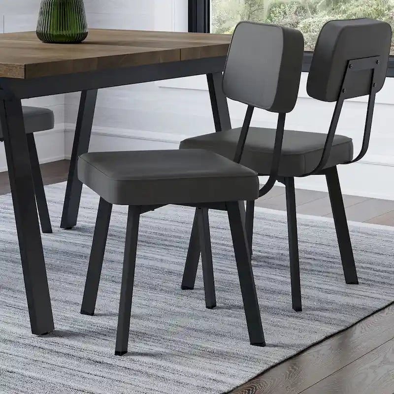 Upholstered Dining Chair with Metal Legs