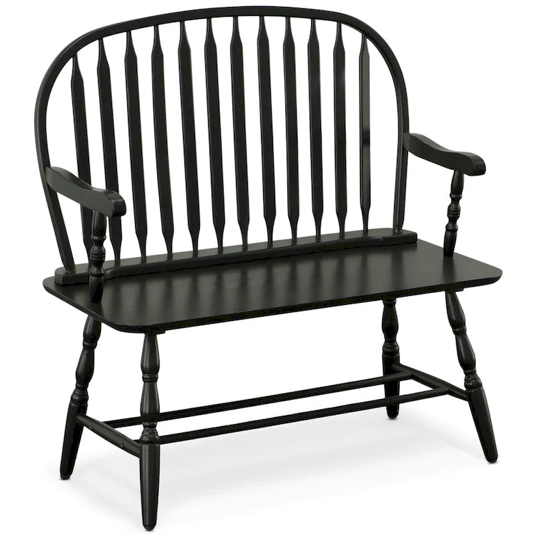 Classic Windsor Bench with Antique Multi-Step Finish