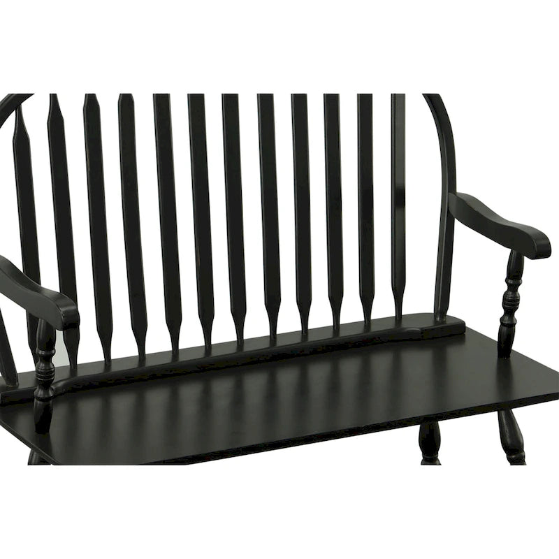 Classic Windsor Bench with Antique Multi-Step Finish