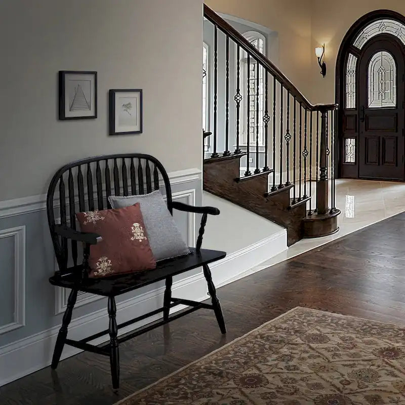Classic Windsor Bench with Antique Multi-Step Finish