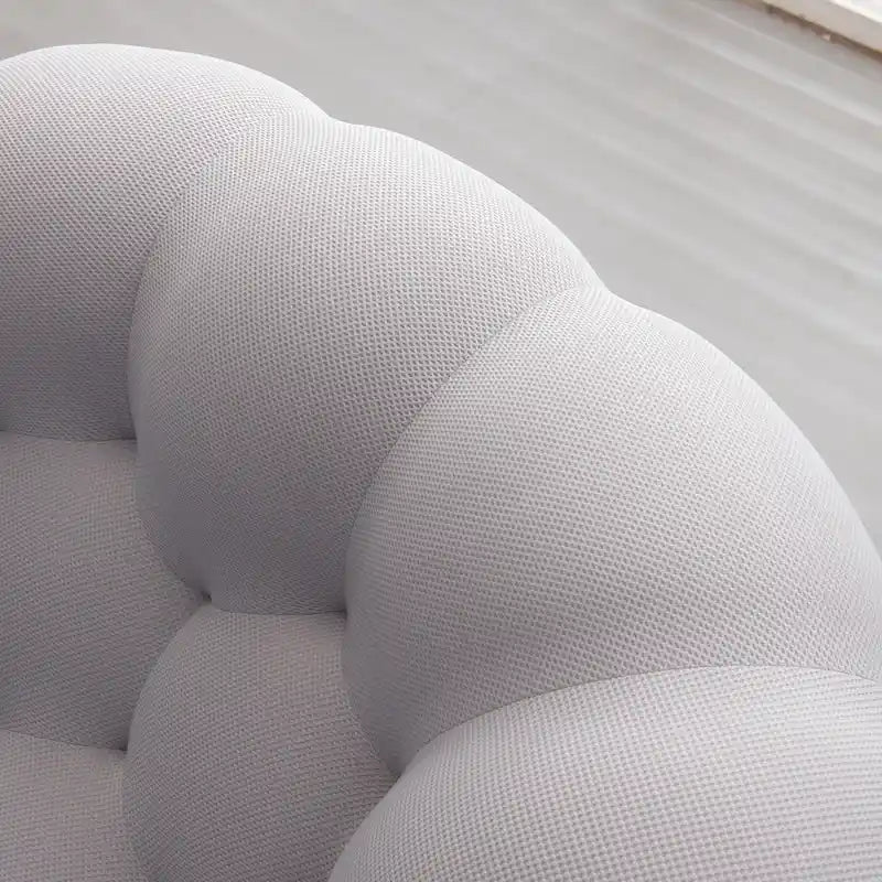 2-Seat Bubble Curved Sofa, Honeycomb 3D Fabric, Living Room