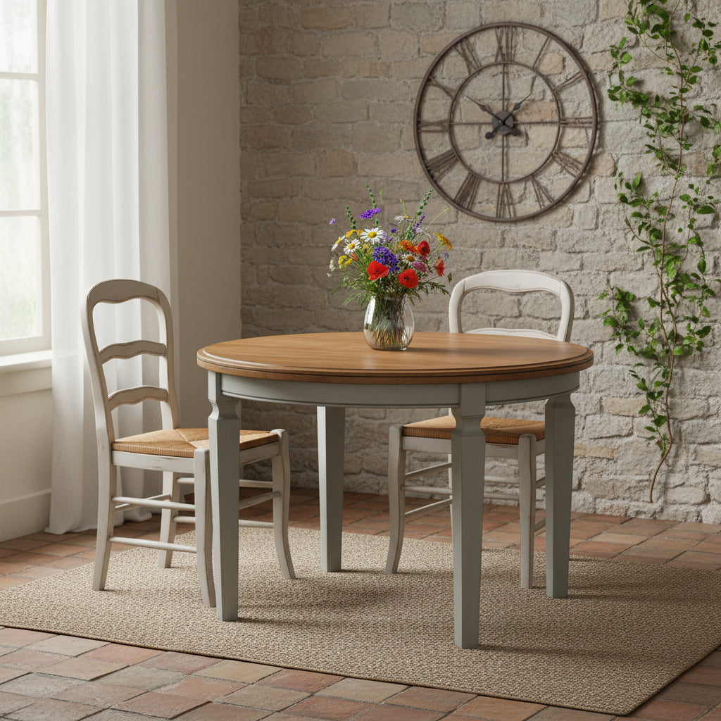44 x 44 in. Round Top Dining Table - N/A