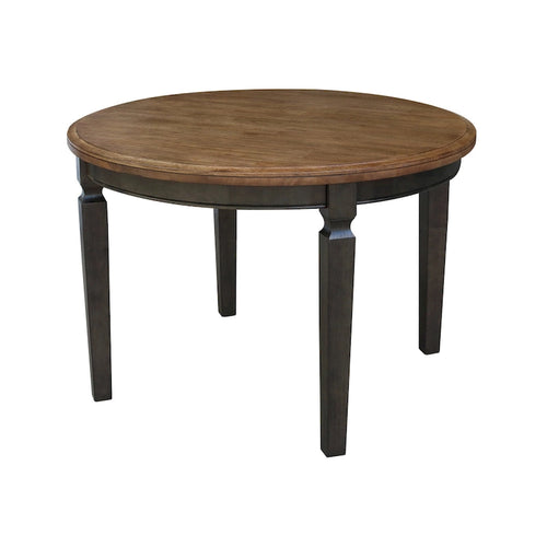Table à manger ronde 44 x 44 po en bois massif