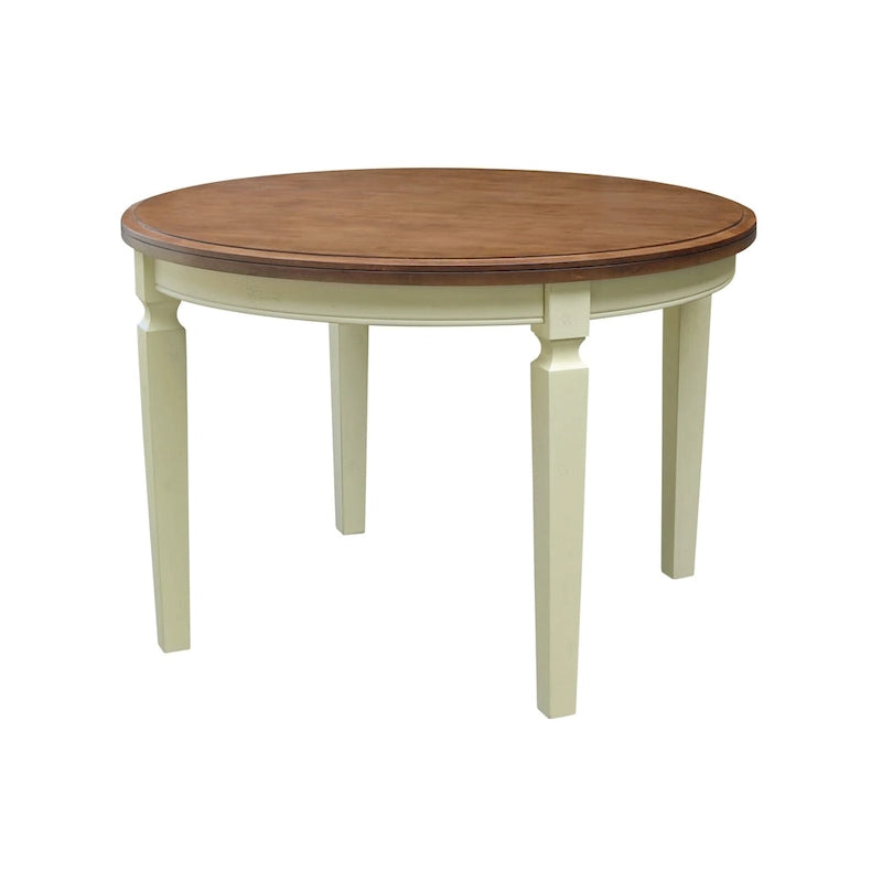 44 x 44 in. Solid Wood Round Top Dining Table
