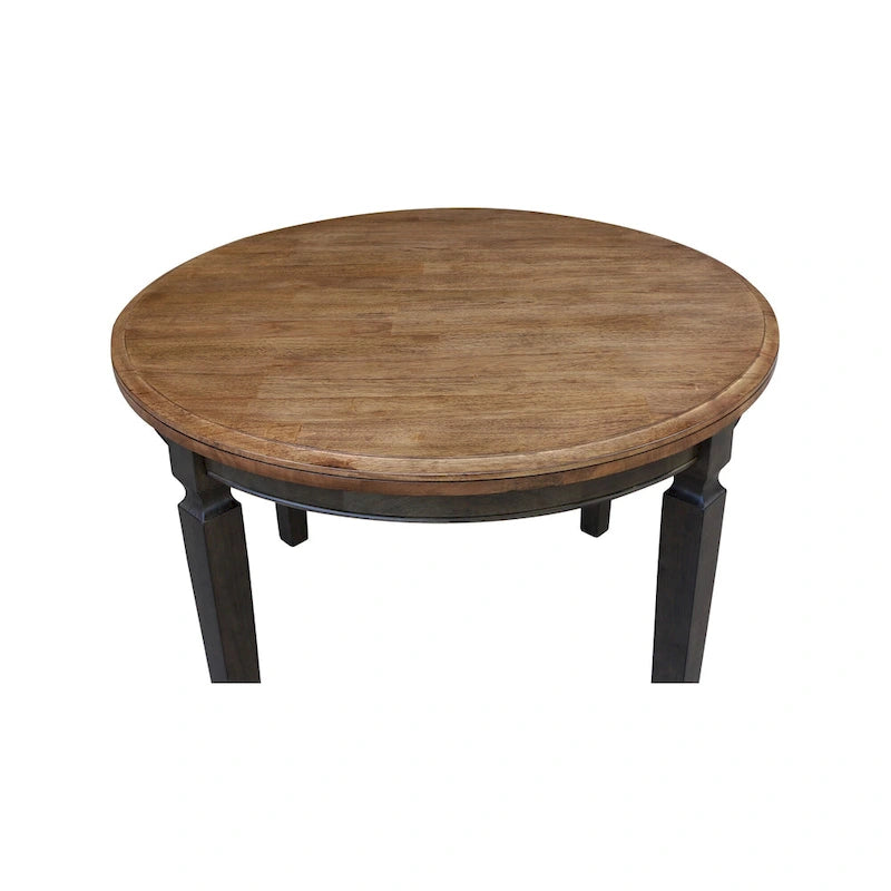 44 x 44 in. Solid Wood Round Top Dining Table