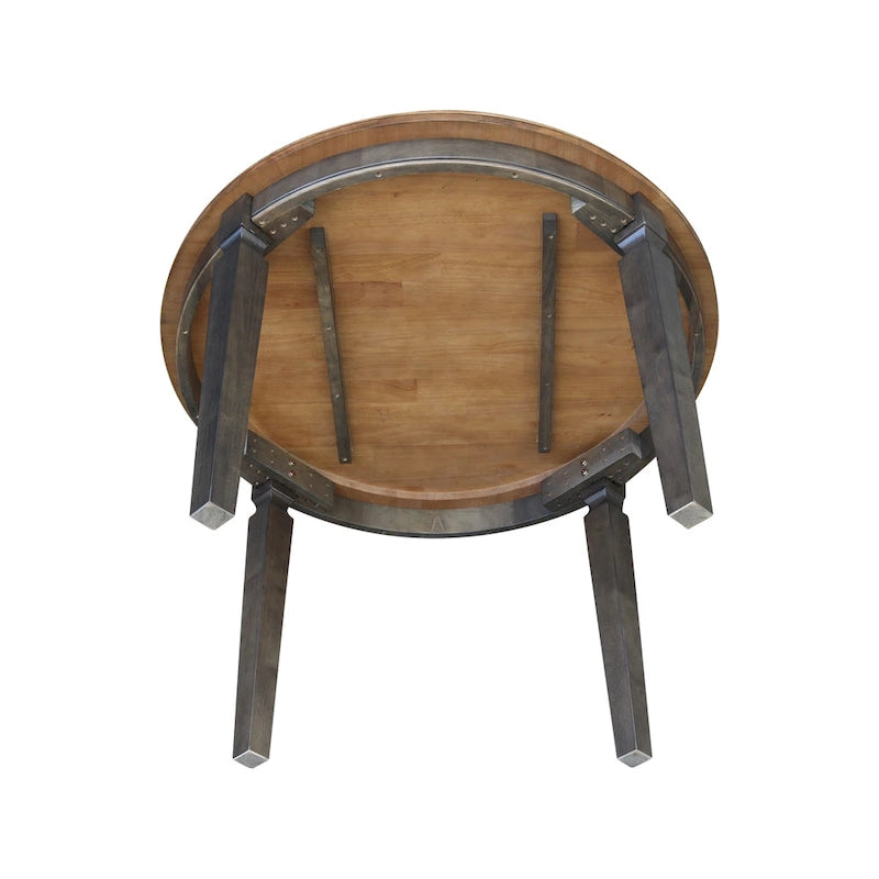 44 x 44 in. Solid Wood Round Top Dining Table