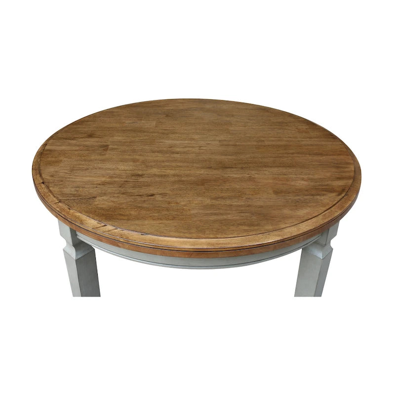 44 x 44 in. Solid Wood Round Top Dining Table