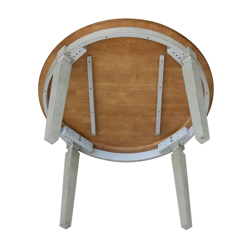 44 x 44 in. Solid Wood Round Top Dining Table