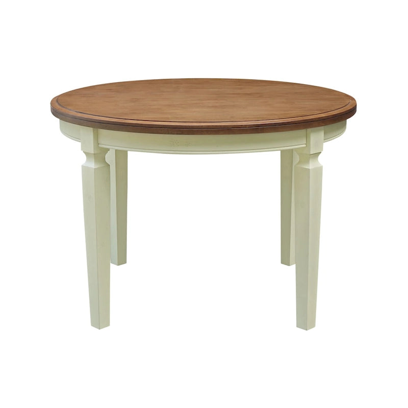 44 x 44 in. Solid Wood Round Top Dining Table