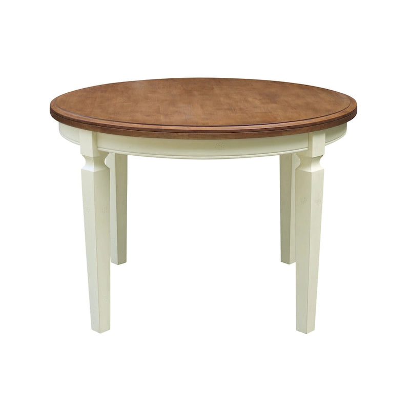 44 x 44 in. Solid Wood Round Top Dining Table