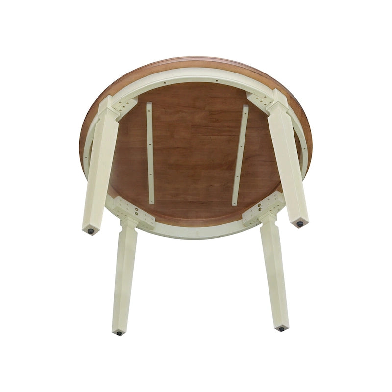44 x 44 in. Solid Wood Round Top Dining Table