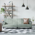 Velvet Sofa Bed with Armrests, Folding Daybed Recliner Loveseat - 80.7 x 35 x 27.6