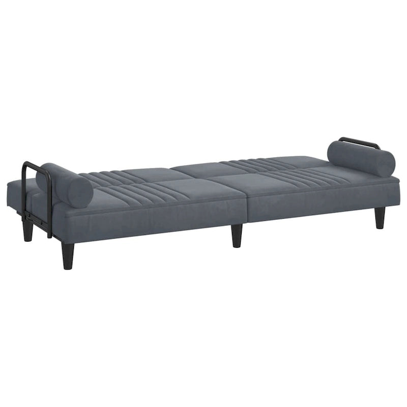 Velvet Sofa Bed with Armrests, Folding Daybed Recliner Loveseat - 80.7 x 35 x 27.6