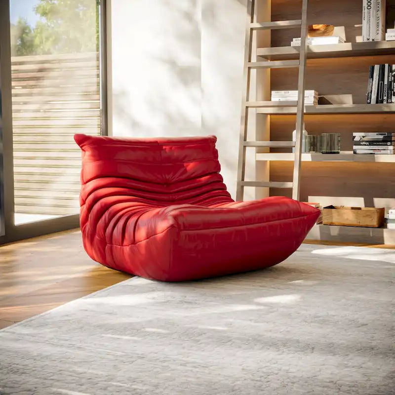 Microfiber Leather Ergonomic Floor Sofa