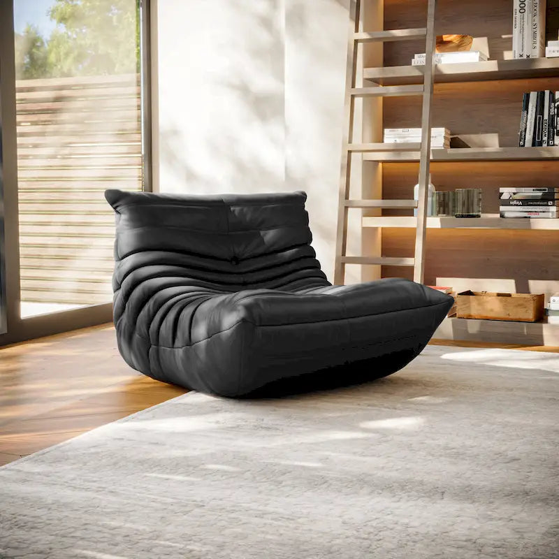 Microfiber Leather Ergonomic Floor Sofa