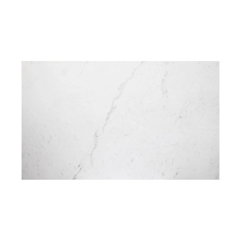 Modern White Marble-Top Dining Table - 60W x 30H x 36D