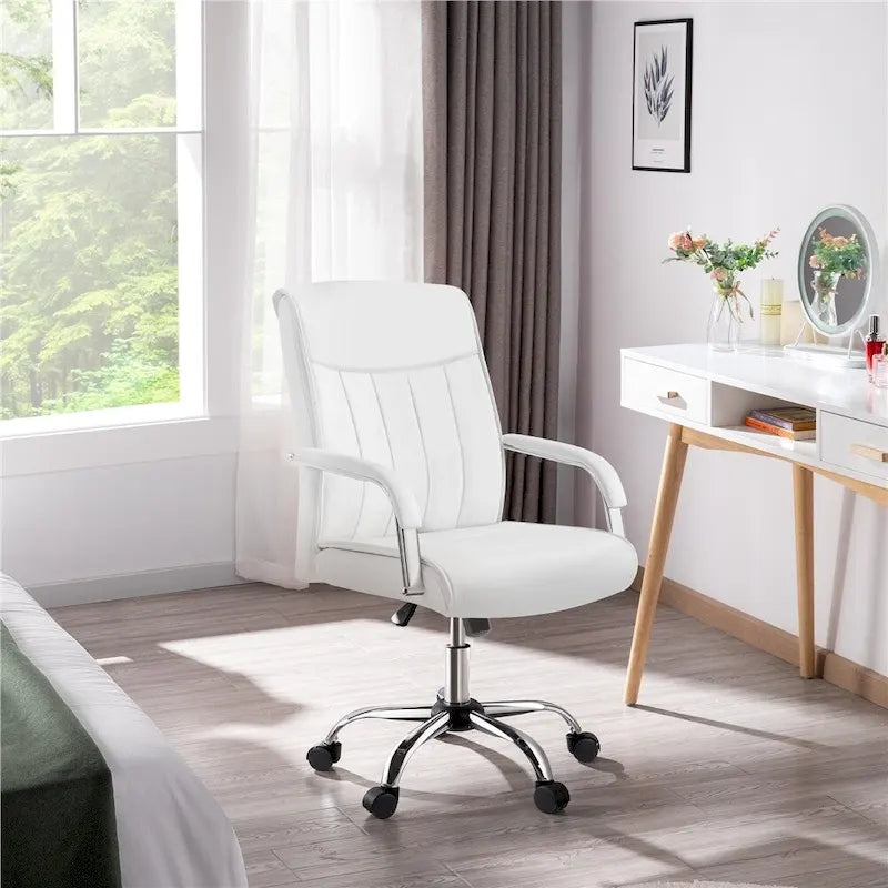 Contemporary PU Leather Executive Chair with High Back