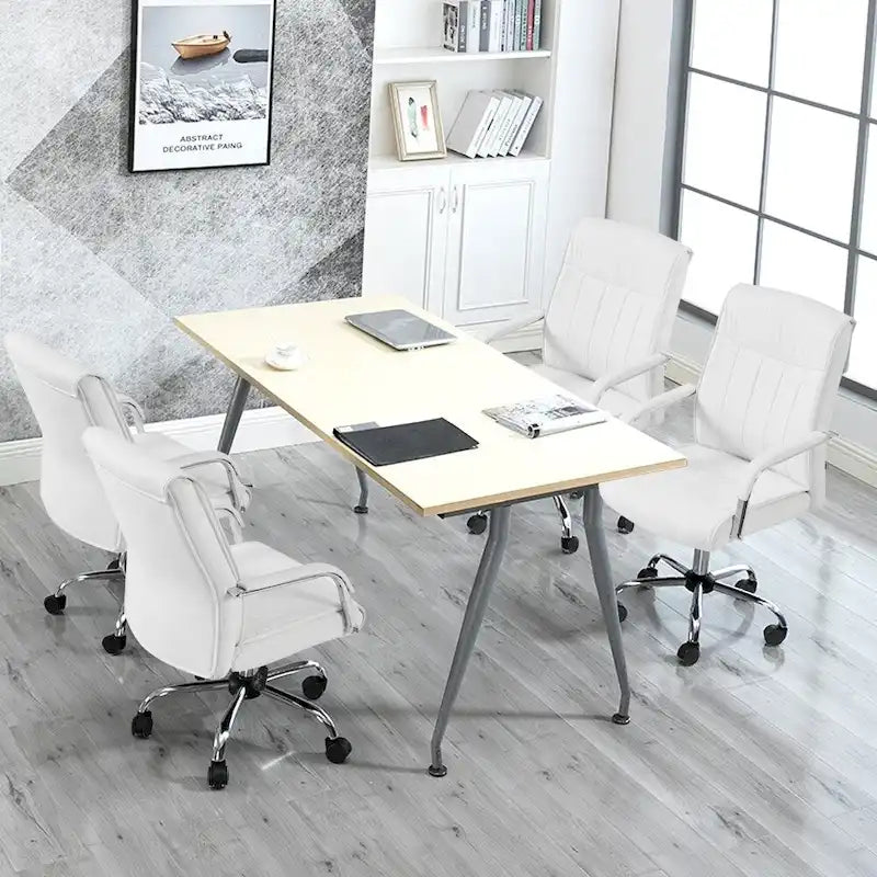 Contemporary PU Leather Executive Chair with High Back