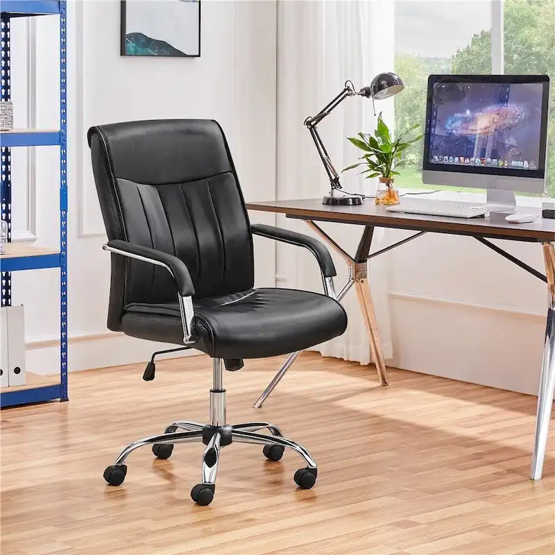 Contemporary PU Leather Executive Chair with High Back