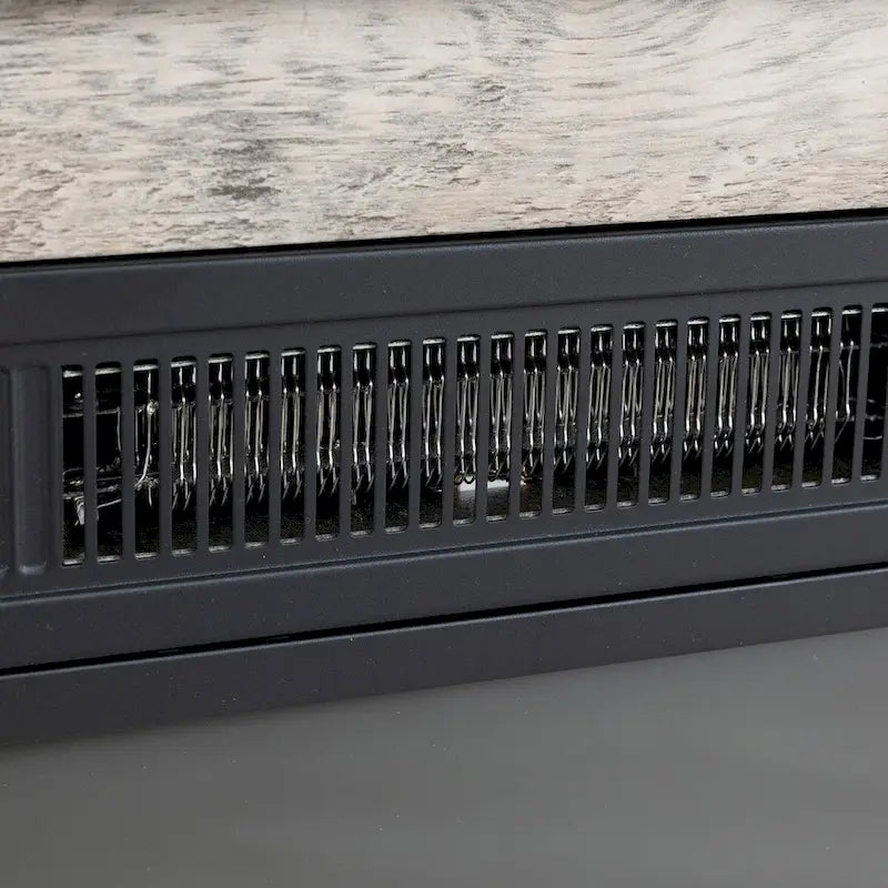 TVstand with electronicfireplace and remote control