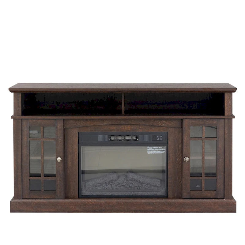 TVstand with electronicfireplace and remote control
