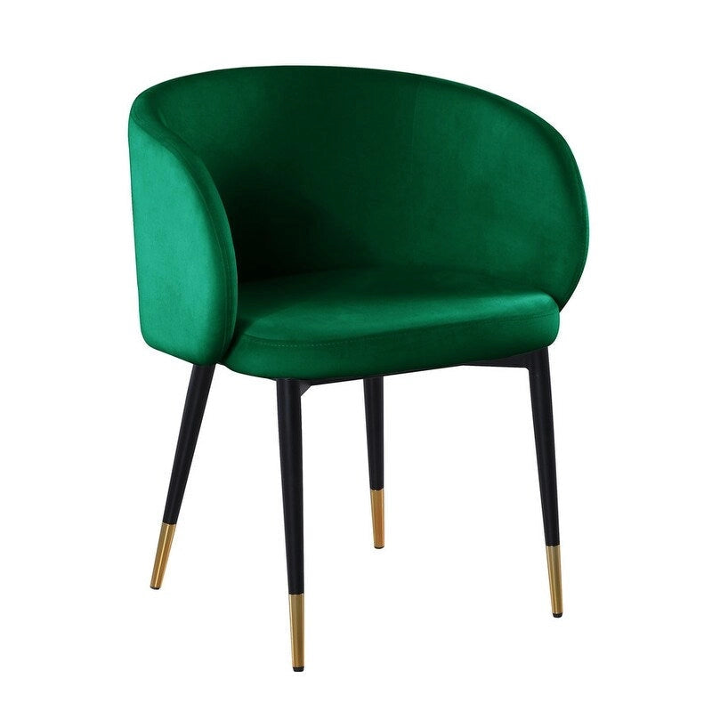 Rustic Velvet Upholstered Dining Chair