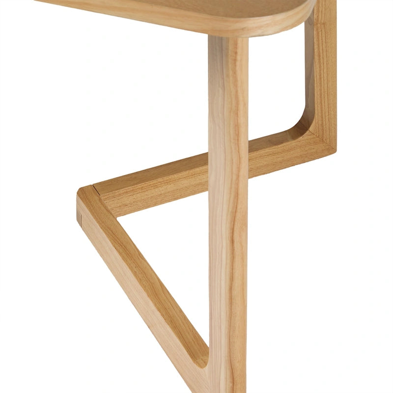 Modern Solid Wood Dining Table with Geometric Legs