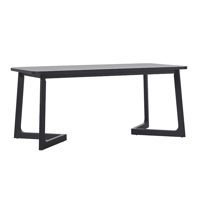 Modern Solid Wood Dining Table with Geometric Legs
